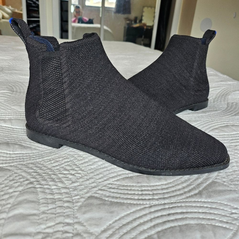 Vguc Rothy's Merino Wool Ankle Boot Charcoal Grey 6.5